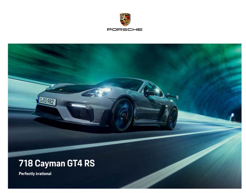 Рекламный буклет Porsche 982 Cayman GT4 RS